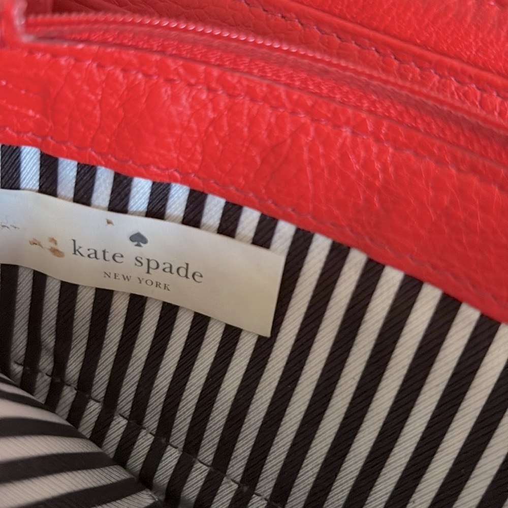 [Kate Spade] Two-Tone Zip-Around Long Colorblock Pink & Black Designer Wallet - Picture 11 of 12